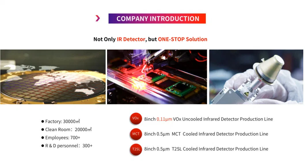 For Security &amp; Surveillance MWIR 640x512 15um Cooled Thermal Sensor Detector